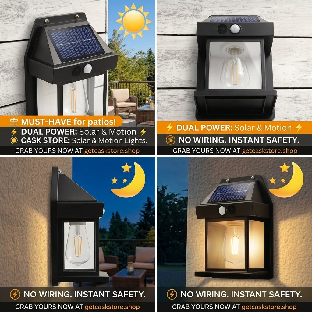 Solar Sensor Bulb Light | Outdoor Camping Light | Solar Powered Sensor Lamp